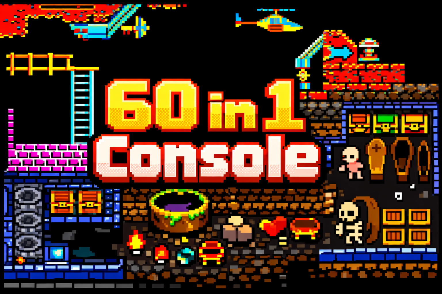 8‑bit “60 in 1 Console”