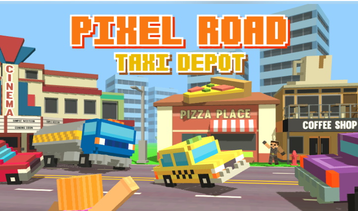 Pixel Road Taxi Depot