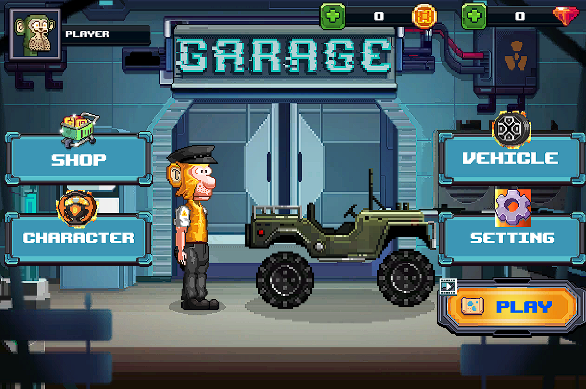 Hill Climb Pixel Car