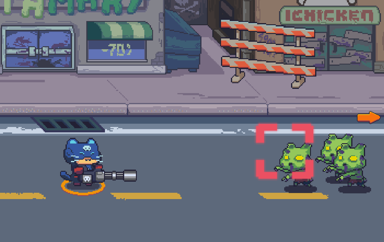 Cat Gunner: Super Zombie Shoot