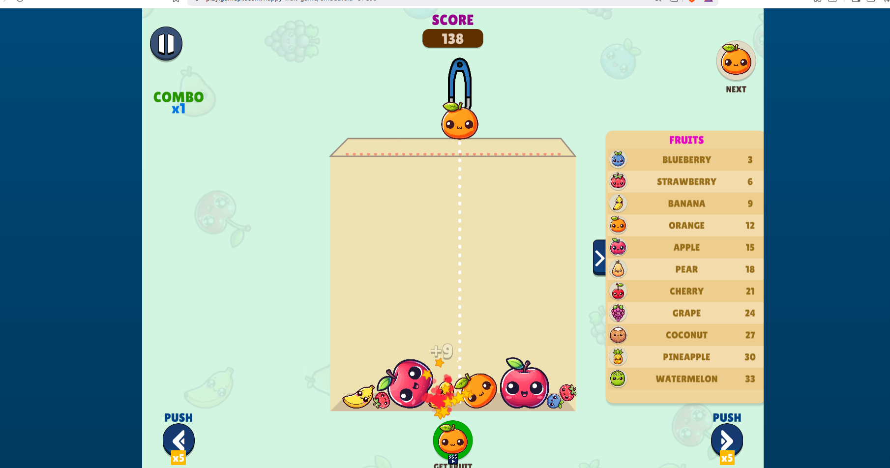 Happy Fruit Game