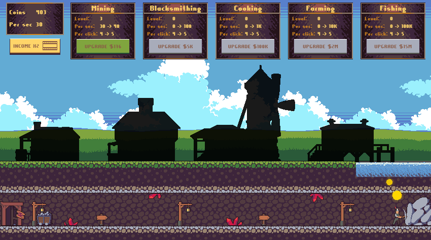 Idle Medieval Village screenshot 1