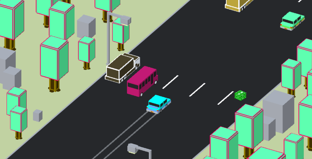 Blocky Highway Racing screenshot 1