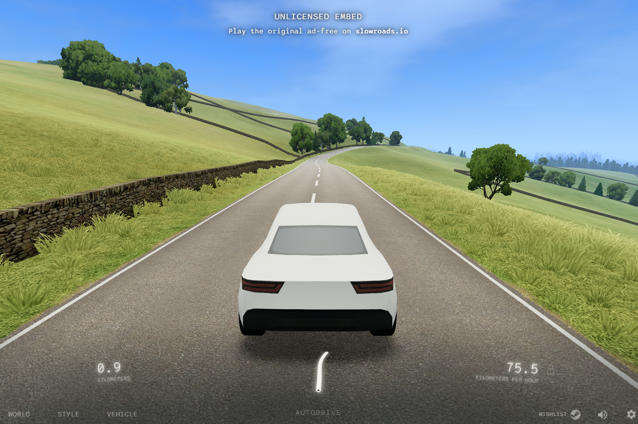 Slow Roads io