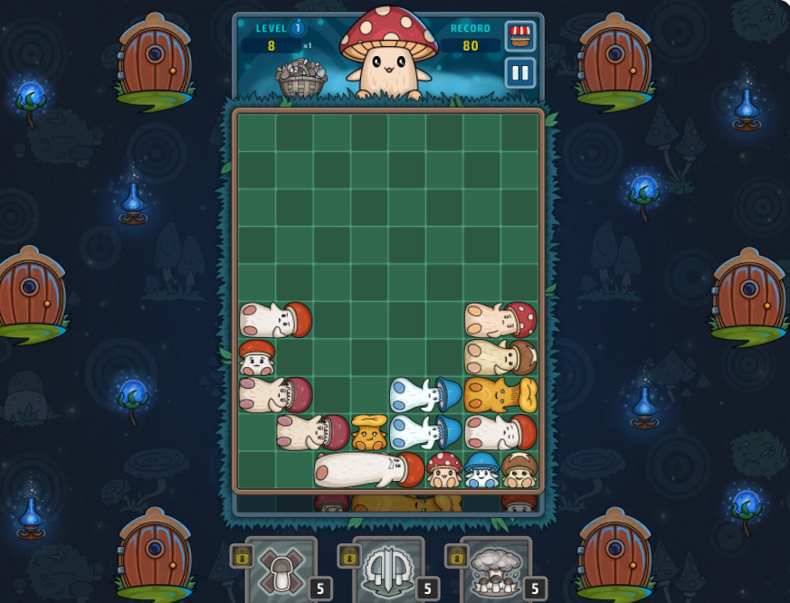 Mushroom blocks screenshot 1
