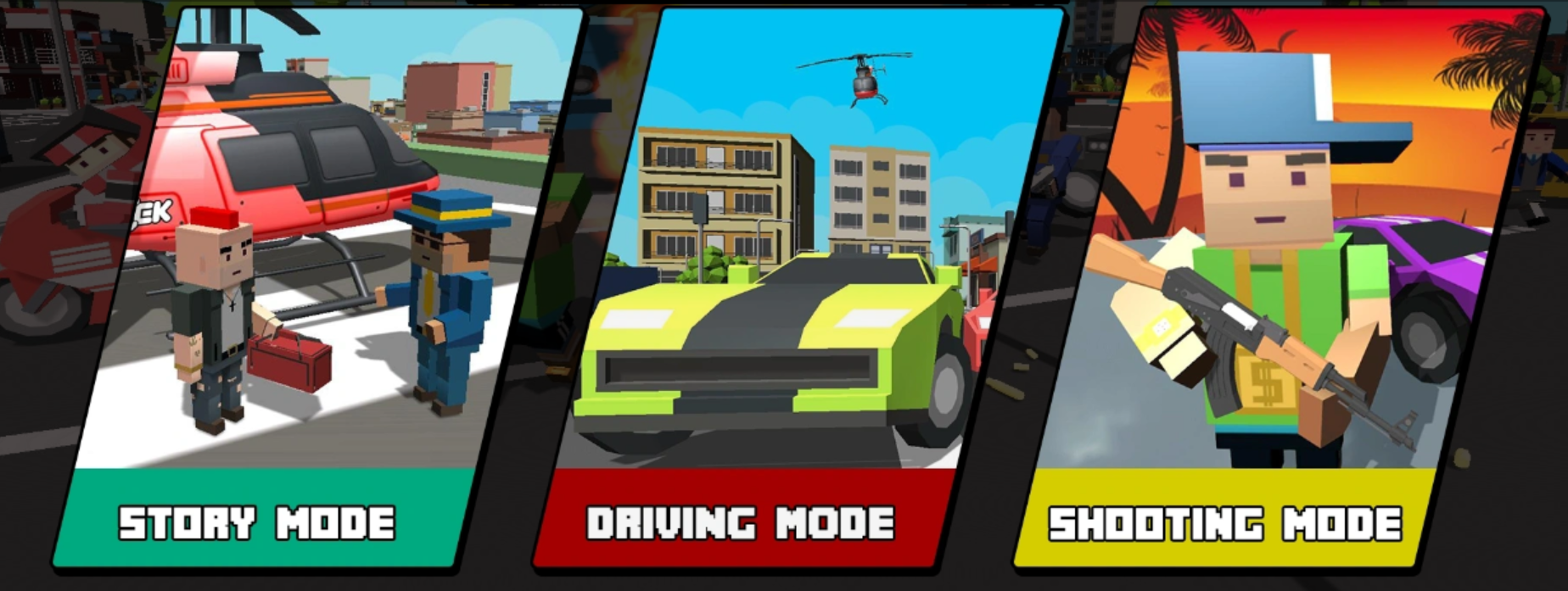 Blocky - Gangster City screenshot 1