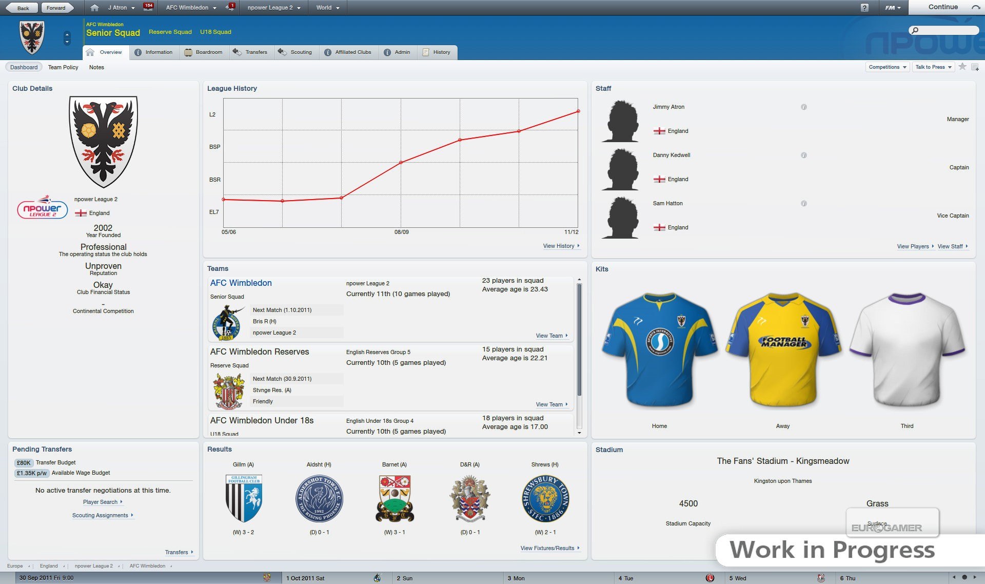 Football Manager 2012 PC Steam CD Key screenshot 1