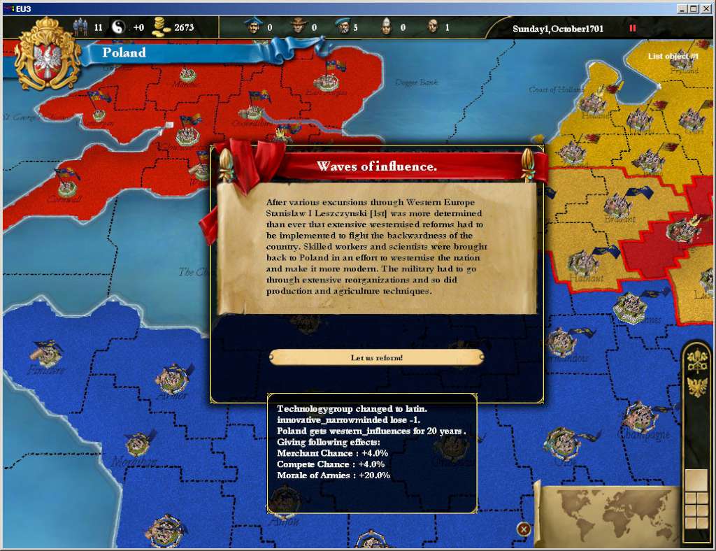 Europa Universalis III Chronicles Steam CD Key screenshot 1